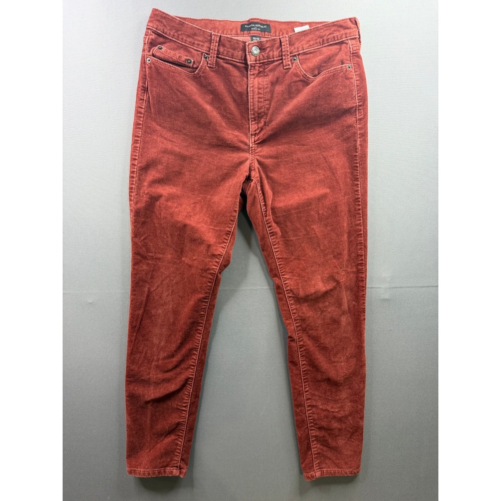 Banana Republic Corduroy Pants‎ Womens Rust Skinny Fit 31x27
